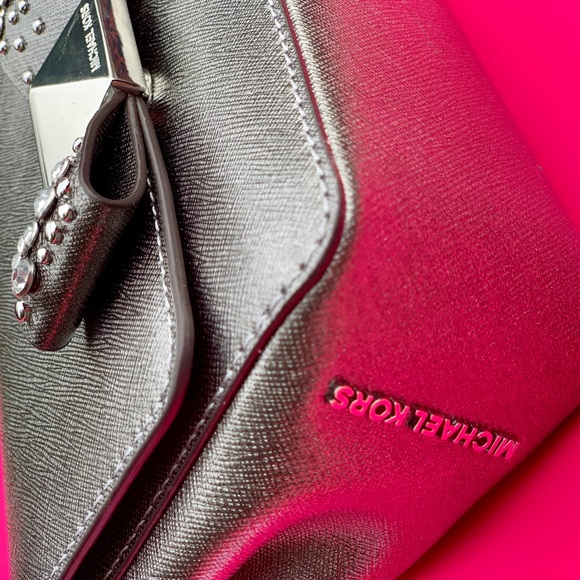 Michael Kors Tina Small Clutch Leather Crossbody - Picture 3 of 8